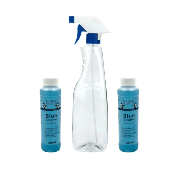 Blue Cleaner Set. 2x 250ml Blue Cleaner inkl. PET Sprühflasche