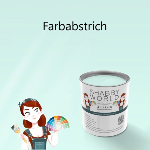 Shabby World 4in1 Lack Farbabstrich Mint