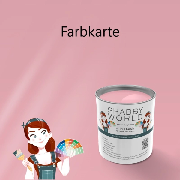 Shabby World Farbkarte | Pink Panther | bestechende Qualität