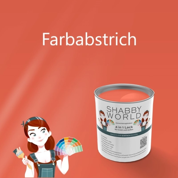 Shabby World 4in1 Lack Farbabstrich Coral