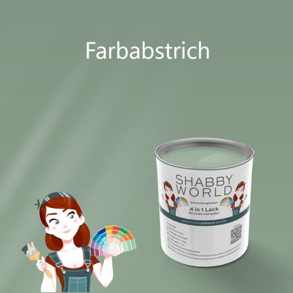 Shabby World 4in1 Lack Farbabstrich Sage Green