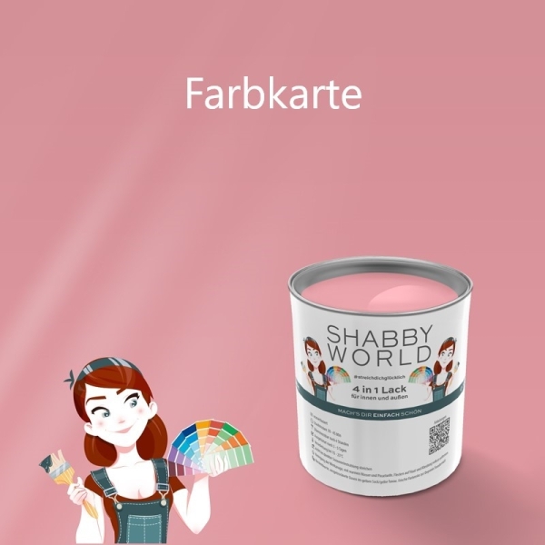 Shabby World Farbkarte | Pink Panther | bestechende Qualität