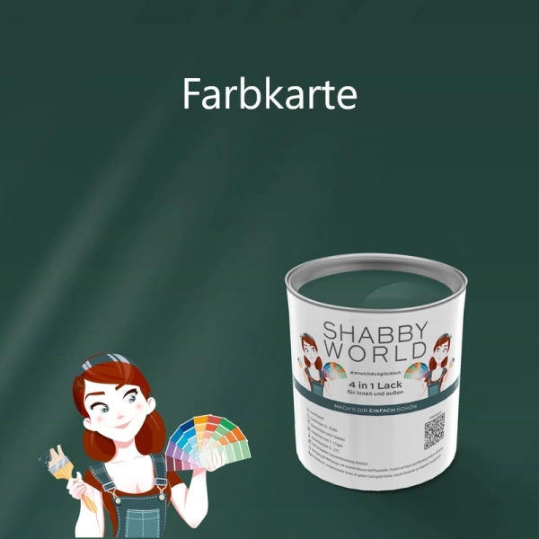 Shabby World Farbkarte | Green Sapphire | bestechende Qualität
